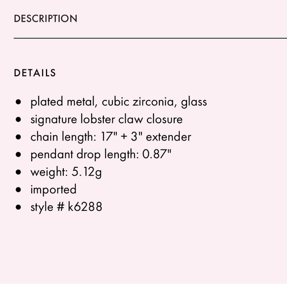 Kate Spade pizza my heart pendant necklace - Picture 5 of 9